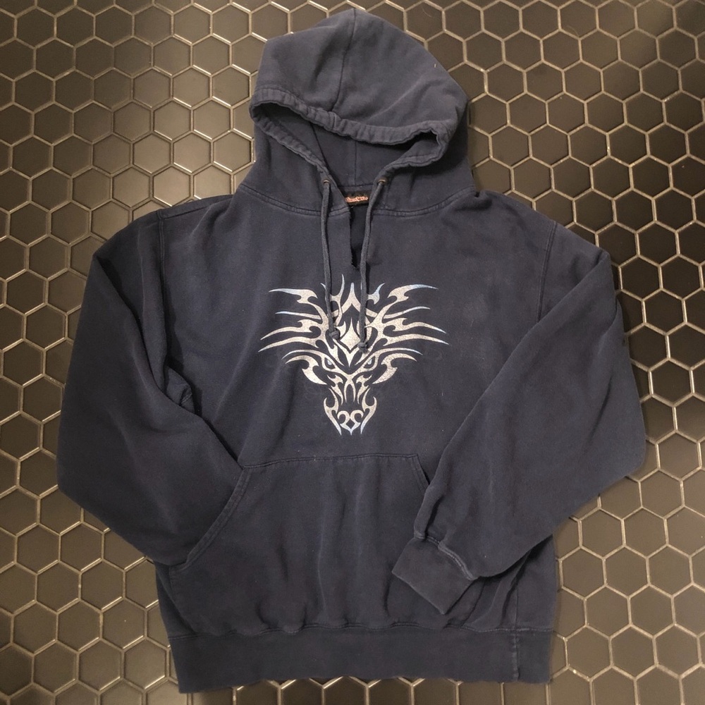 Baggy jnco like streetwear hoodie vintage 2000s